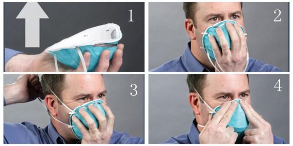 cara menggunakan masker N95