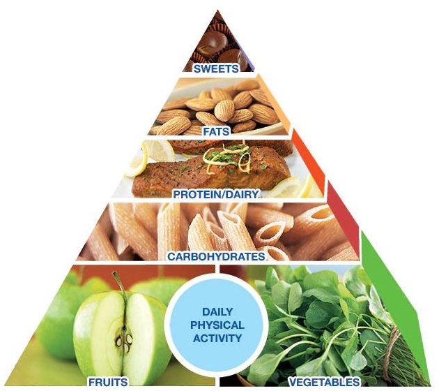 piramida makanan diet mayo